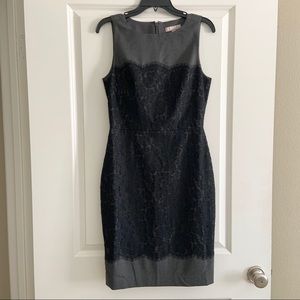 6 HOUR SALE!! Banana Republic Grey Black Lace Sleeveless Dress 8
